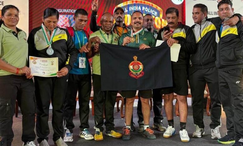 अखिल भारतीय पुलिस बैडमिंटन मिक्सड डबल्स में छत्तीसगढ़ का परचम लहराया  छत्तीसगढ़ ने पहली बार जीता गोल्ड
