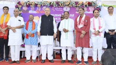 मुख्यमंत्री श्री विष्णु देव साय सुशासन तिहार अंतर्गत राजनांदगांव में आयोजित जनसमस्या निवारण शिविर में हुए शामिल