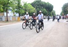 उप मुख्यमंत्री श्री अरुण साव ने सायकल चलाकर फिट रहने और पर्यावरण संरक्षण का दिया संदेश