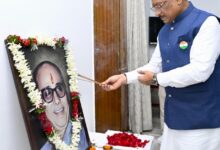 मुख्यमंत्री श्री विष्णु देव साय ने स्वर्गीय श्री कुशाभाऊ ठाकरे की जयंती पर उन्हें किया नमन