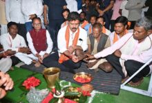 उप मुख्यमंत्री श्री विजय शर्मा ने मुड़घुसरी में 1.48 करोड़ रुपए के तीन सड़क का किया भूमिपूजन