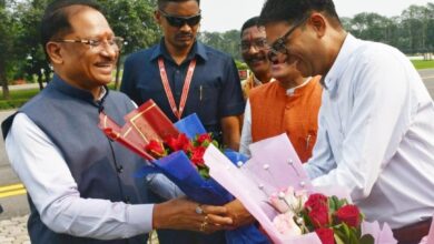 रायगढ़ पहुंचने पर मुख्यमंत्री श्री विष्णुदेव साय का हुआ भव्य स्वागत