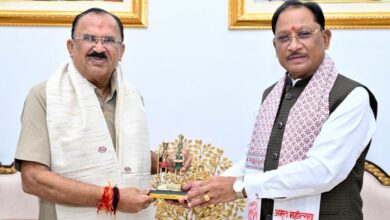 मुख्यमंत्री श्री विष्णु देव साय से राजस्थान विधानसभा अध्यक्ष श्री वासुदेव देवनानी ने की सौजन्य भेंट
