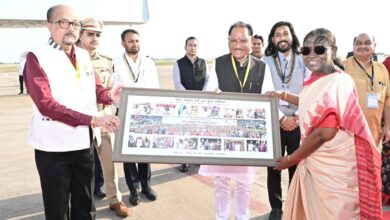 राष्ट्रपति श्रीमती द्रौपदी मुर्मु छत्तीसगढ़ प्रवास के पश्चात रायपुर से हुईं रवाना